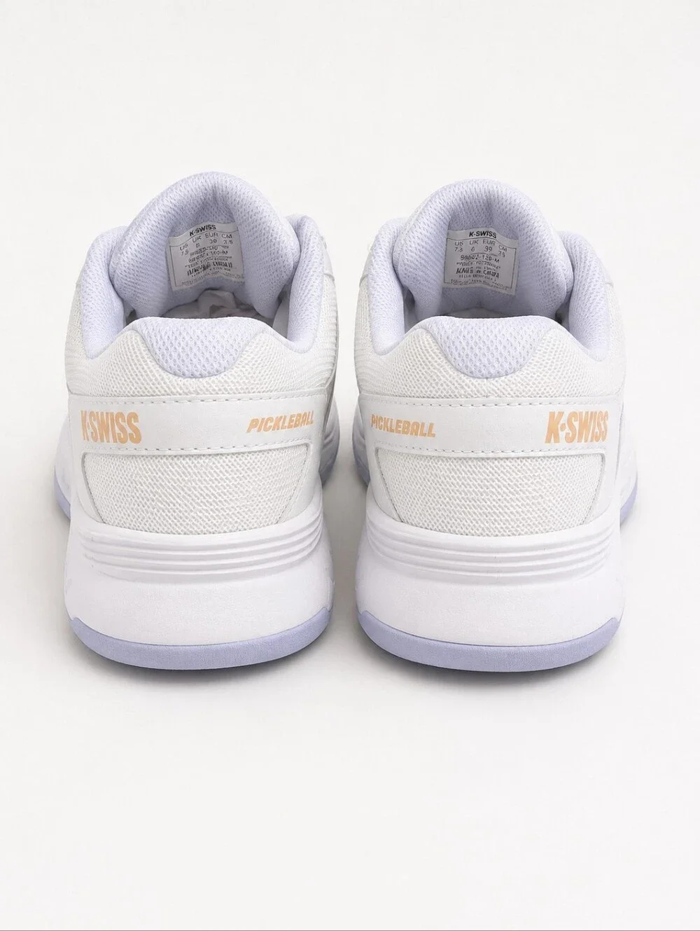 K-Swiss Women’s Pickleball Court Shoes White Lavender Size 8.5 NWOB